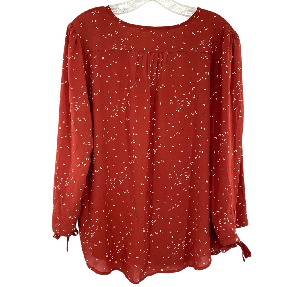Fun2Fun Amiyah Tie Sleeve Blouse XL - Picture 9 of 10